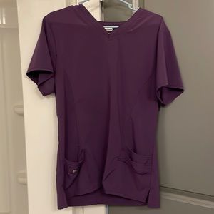 Eggplant scrubaid top
